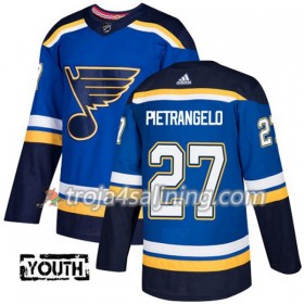 St. Louis Blues tröja Alex Pietrangelo 27 Adidas 2017-2018 Blå Authentic - NHL Tröjor Barn